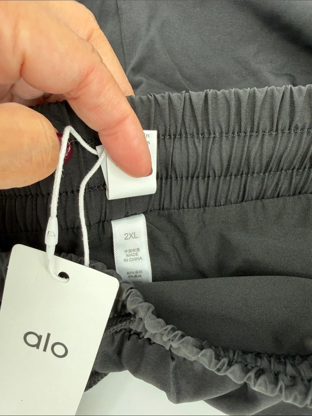 Alo Women's Black Active Mesh-Trim Shorts Runs Small Fits Medium to XL